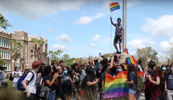 Watch: Florida Students Stage Walkouts over 'Don't Say Gay' Bill