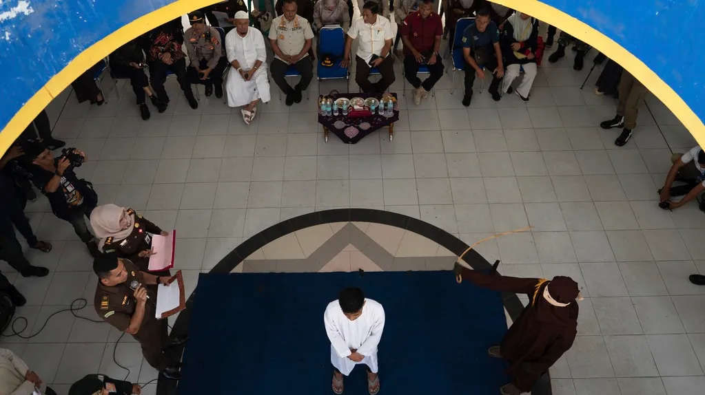 2 Men were Publicly Caned for having Sex with Each Other in Indonesia's Conservative Aceh