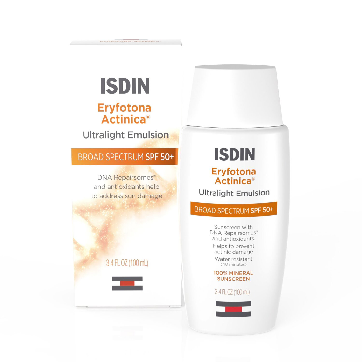 ISDIN Eryfotona Actinica Ultralight Emulsion Mineral Broad Spectrum SPF 50+